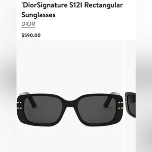 Brand new!! 'DiorSignature S12l Rectangular
Sunglasses